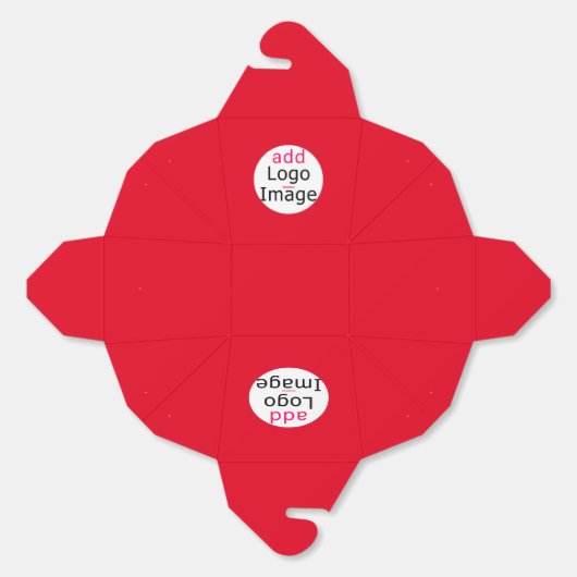 Elegante Professionele Moderne Zaken Douanerood Bedankdoosjes (Ongevouwen)