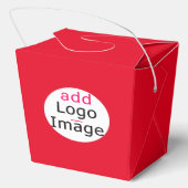 Elegante Professionele Moderne Zaken Douanerood Bedankdoosjes (Achterkant)