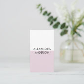 Elegante professionele monogram minimale QR-code Visitekaartje (Staand voorkant)