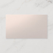 Elegante Professionele Monogram Moderne Metaalblik Visitekaartje (Achterkant)