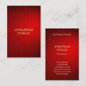 Elegante professionele rode damast gouden tekst Sj Visitekaartje (Voorkant / Achterkant)