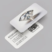 Elegante Professionele Sieraden Diamant Ontwerper Visitekaartje