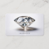 Elegante Professionele Sieraden Diamant Ontwerper Visitekaartje (Voorkant)