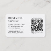 Elegante Professionele Sieraden Diamant Ontwerper Visitekaartje (Achterkant)