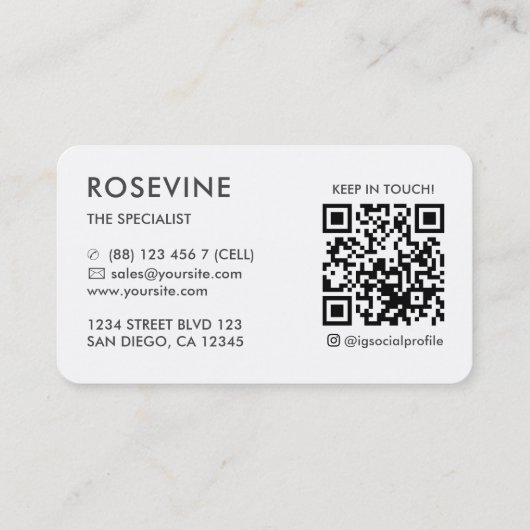 Elegante Professionele Sieraden Diamant Ontwerper Visitekaartje (Achterkant)