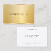 Elegante professionele Sjabloon Modern Faux Gold Visitekaartje (Voorkant / Achterkant)