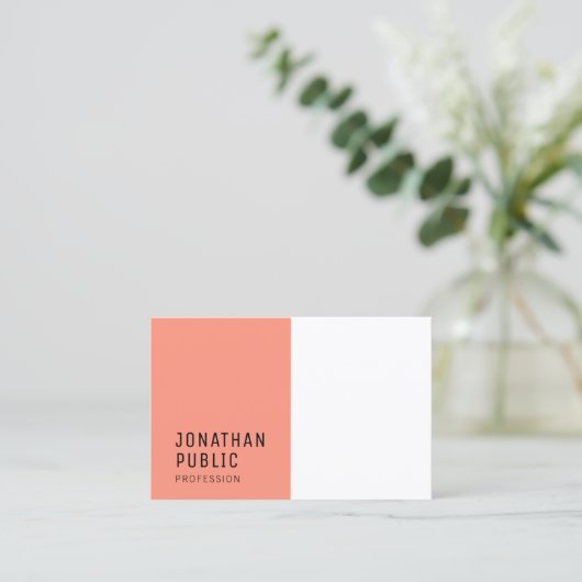 Elegante professionele Sjabloon Visitekaartje (Staand voorkant)