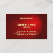 Elegante professionele stijlvolle rode damast Sjab Visitekaartje (Achterkant)