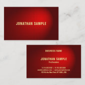 Elegante professionele stijlvolle rode damast Sjab Visitekaartje (Voorkant / Achterkant)