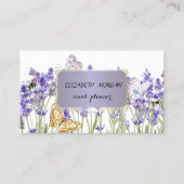 Elegante professionele tuinbloemen Violet Visitekaartje (Voorkant)