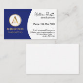 Elegante professionele visitekaartje met logo (Voorkant / Achterkant)