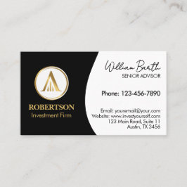 Elegante professionele visitekaartje met logo