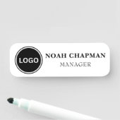 Elegante professionele zakelijke Logo Clean Naamplaatje (In situ)