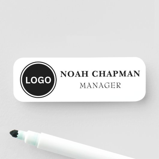 Elegante professionele zakelijke Logo Clean Naamplaatje (In situ)