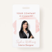 Elegante professionele zakelijke Waterverf handtek Badge (Voorkant)