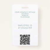 Elegante professionele zakelijke Waterverf handtek Badge (Achterkant)