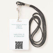 Elegante professionele zakelijke Waterverf handtek Badge (Achterkant met draagriem)