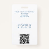 Elegante professionele zakelijke Waterverf handtek Badge (Achterkant)