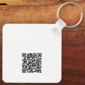 Elegante professionele zakelijke Waterverf handtek Sleutelhanger (Achterkant)