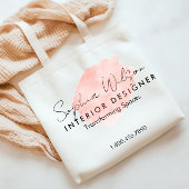 Elegante professionele zakelijke Waterverf handtek Tote Bag