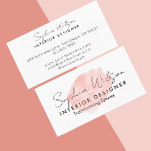 Elegante professionele zakelijke Waterverf handtek Visitekaartje