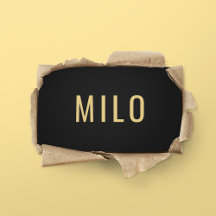 Elegante Professionele Zwart & Gouden Typografie