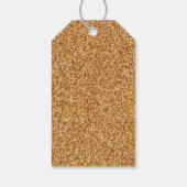 Elegante Proficiat Afstuderen Gouden Glitter Foto Cadeaulabel (Achterkant)