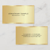 Elegante Promotionele Sjabloon Luxe Gold Look Visitekaartje (Voorkant / Achterkant)