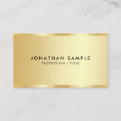 Elegante Promotionele Sjabloon Luxe Gold Look Visitekaartje (Voorkant)