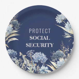 Elegante Protect Sociale Zekerheid Anti Trump Papieren Bordje