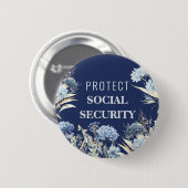 Elegante Protect Sociale Zekerheid Anti Trump Ronde Button 5,7 Cm (Voorkant /achterkant)