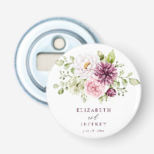 Elegante pruim bloemrijke herfst winter bruiloft