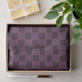 Elegante pruim en gouden ruit tissuepapier (Geschenk)