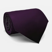 Elegante pruim naar zwart verloop stropdas (Opgerold)