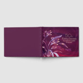 Elegante pruimenbloem 50ste verjaardag  gastenboek (Volledig)