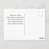 Elegante Psalm 119:105 Waterverf Briefkaart (Achterkant)