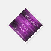 Elegante psychedelische Paarse 100ste verjaardag Servetten (Hoek)