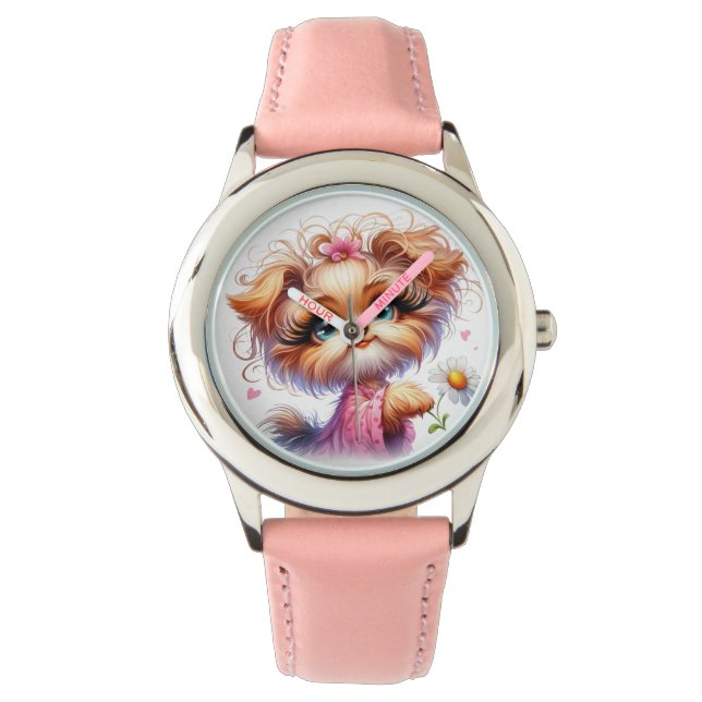 Elegante Puppy Horloge (Voorkant)