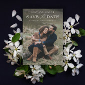 Elegante QR-code 2 foto bruiloft Save The Date
