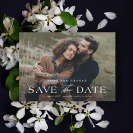 Elegante QR-code 2 foto trouw Save The Date