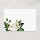 Elegante QR-code botanische trouwregister Informatiekaartje (Achterkant)