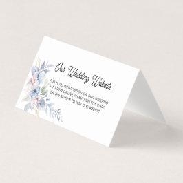 Elegante QR-code bruiloft uitnodiging - gevouwen p