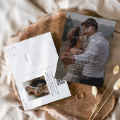 Elegante QR-code foto bruiloft uitnodiging