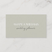 Elegante QR Code Kaart Social Matcha Visitekaartje (Voorkant)