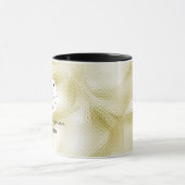Elegante Qr code Logo Gouden Textuur Mok (Midden)
