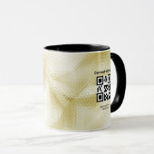 Elegante Qr code Logo Gouden Textuur Mok (Voorkant rechts)