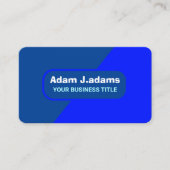 (Elegante QR-code) Modern Blauw Professioneel Visitekaartje (Voorkant)