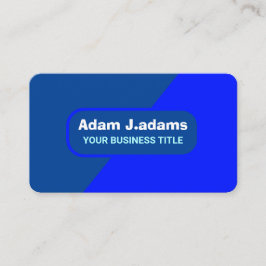 (Elegante QR-code) Modern Blauw Professioneel Visitekaartje