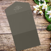 Elegante QR Code RSVP Eenvoudige Online Witte Magn All In One Uitnodiging