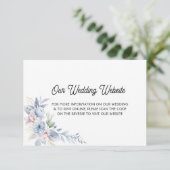 Elegante QR-code trouwkaart - Trouwen  RSVP Kaartje (Staand voorkant)